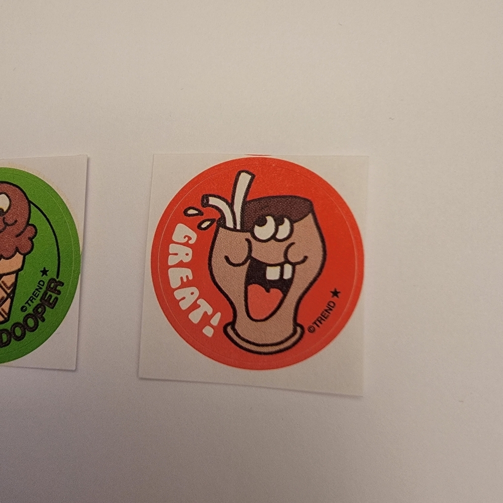 TREND Retro Scratch N Sniff Sticker Set Coke Ice Cream RootBeer - Picture 2 of 5